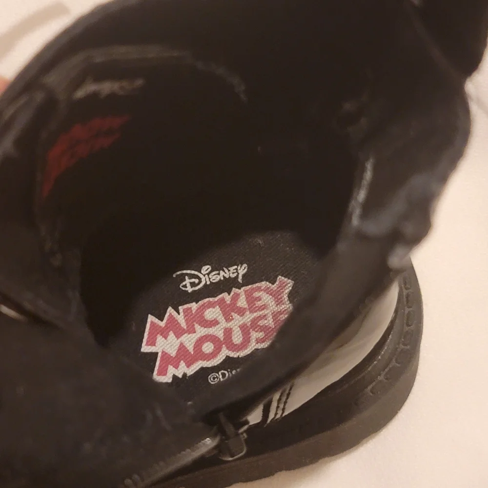 ZARA | Disney Mickey boots with sparkle design combat boots size 12